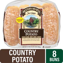 Western Hearth Country Potato Enriched Hot Dog Buns