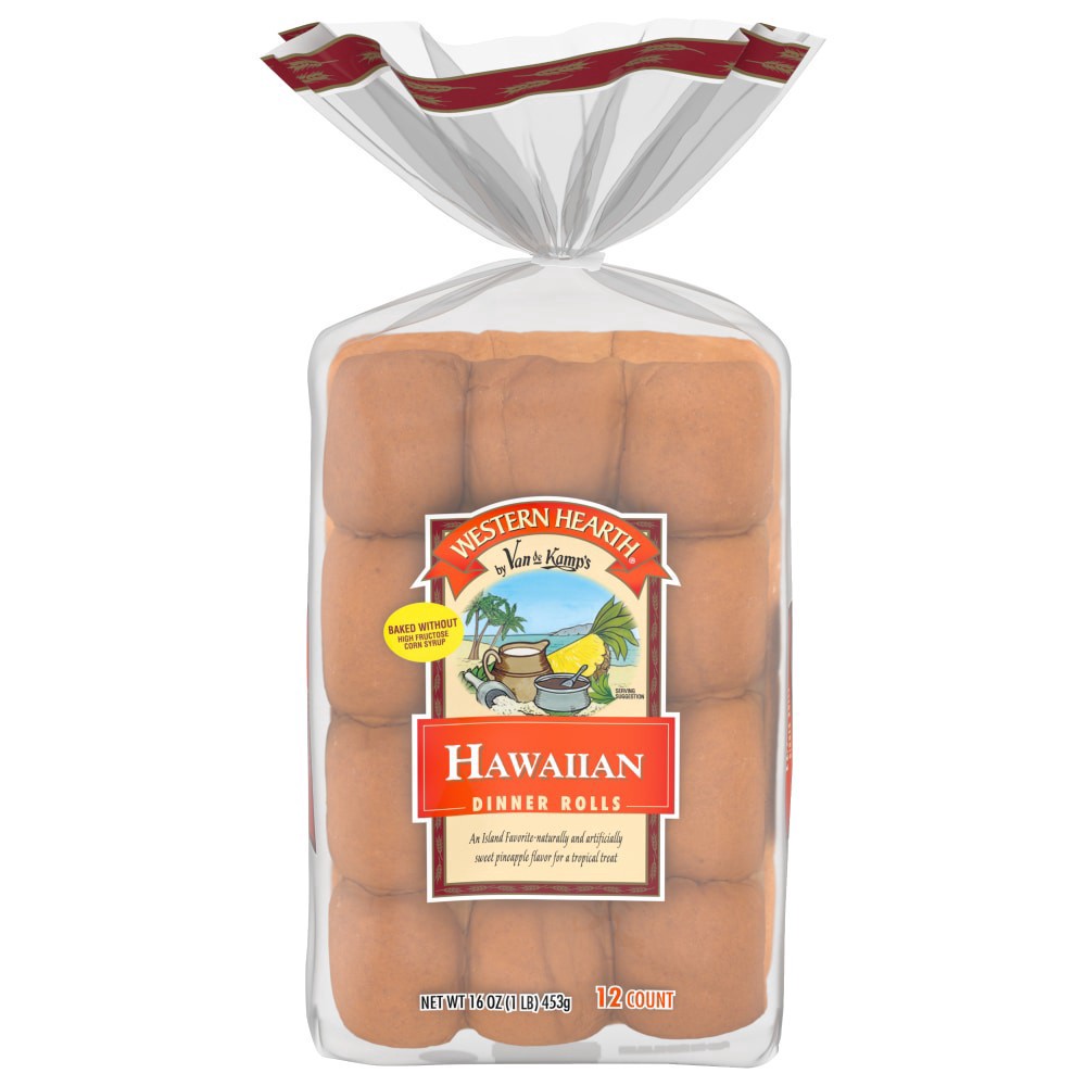 slide 1 of 5, Western Hearth Hawaiian Dinner Rolls, 12 ct