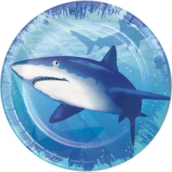 Creative Converting Shark Splash Lunch Plates