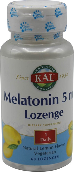 slide 1 of 1, KAL Melatonin Lemon Lozenge, 60 ct
