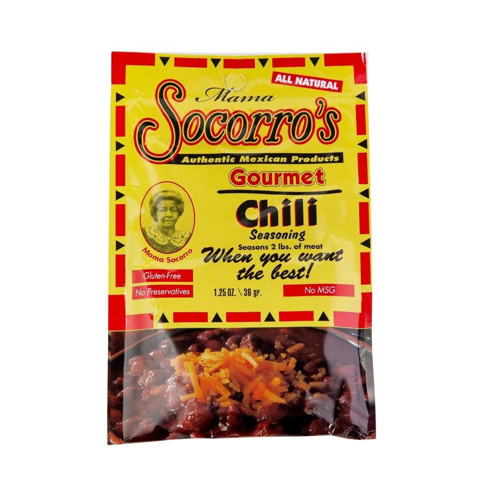 slide 1 of 1, Mama Socorro's Mama SocorroS Gourmet Chili Seasoning Mix, 1.25 oz