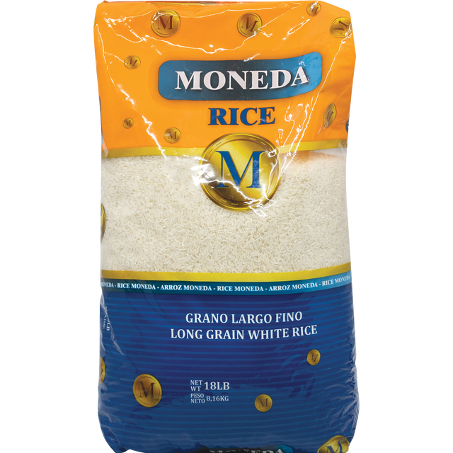 slide 1 of 1, Moneda Rice, 18 oz
