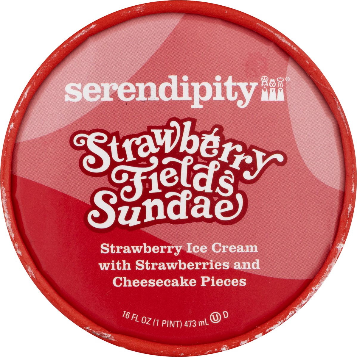 slide 10 of 12, Serendipity Strawberry Fields Sundae Ice Cream 16 oz, 16 oz