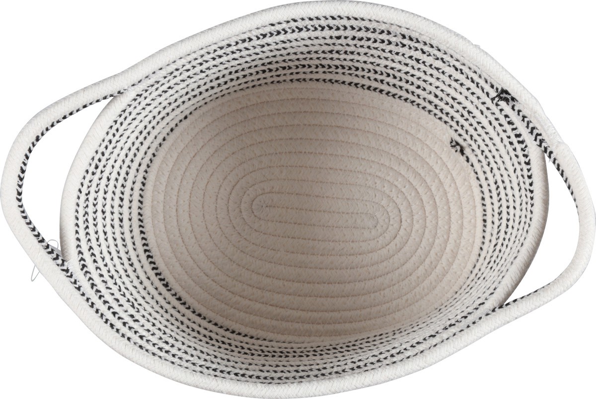 slide 2 of 12, Whitmor Striped Rope Bin with Knot Handle, Medium, 1 ct