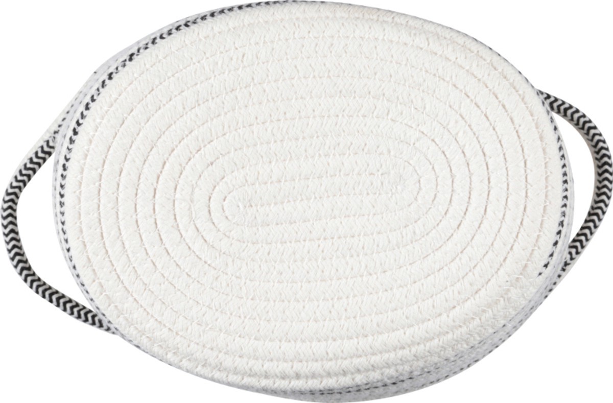 slide 10 of 12, Whitmor Striped Rope Bin with Knot Handle, Medium, 1 ct