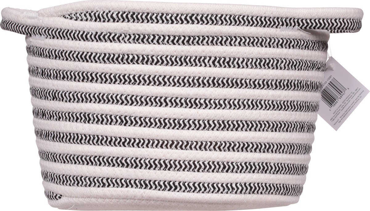 slide 5 of 12, Whitmor Striped Rope Bin with Knot Handle, Medium, 1 ct