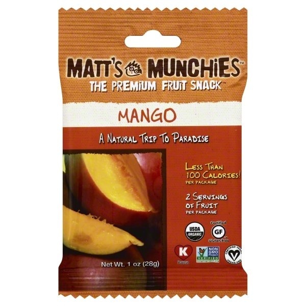 slide 1 of 1, Matt's Munchies Mango Fruit Snacks, 1 oz