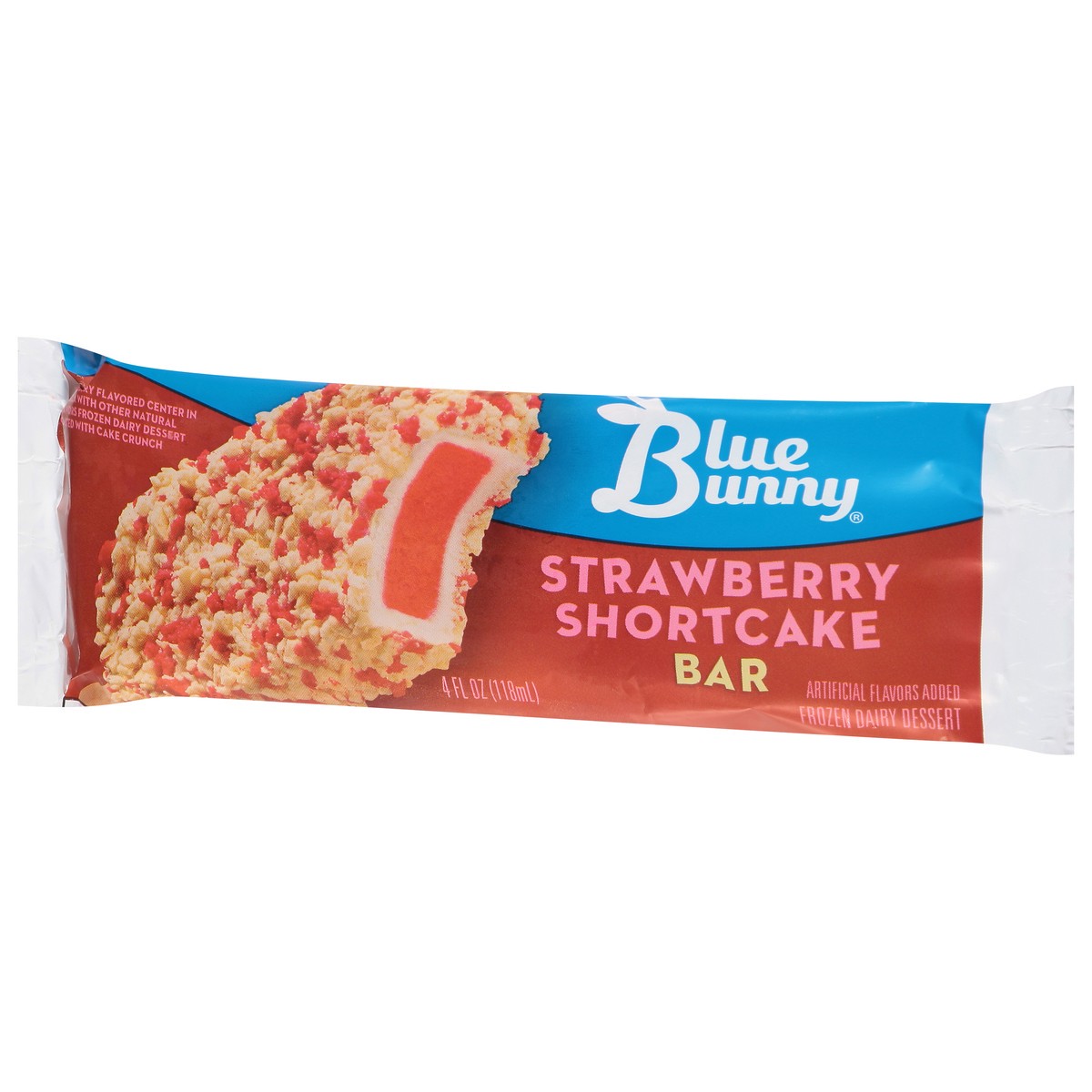 slide 8 of 9, Blue Bunny Strawberry Shortcake Bar, 4 fl oz