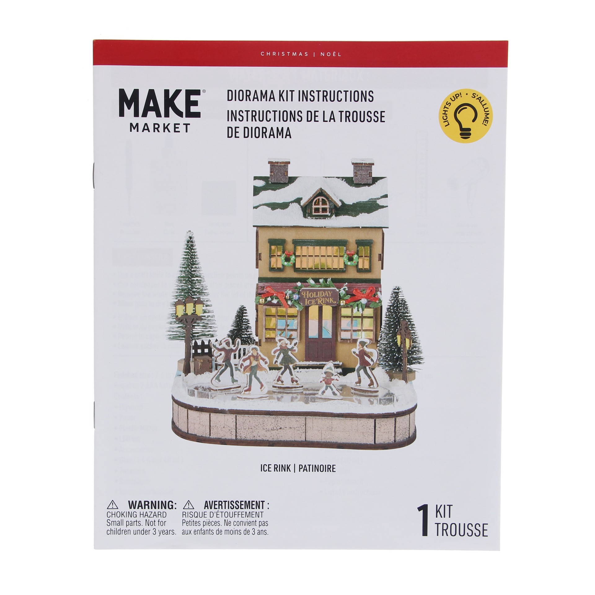 slide 2 of 9, Ice Rink Diorama Kit By Make Market, 7.6 in x 6.9 in x 8 in