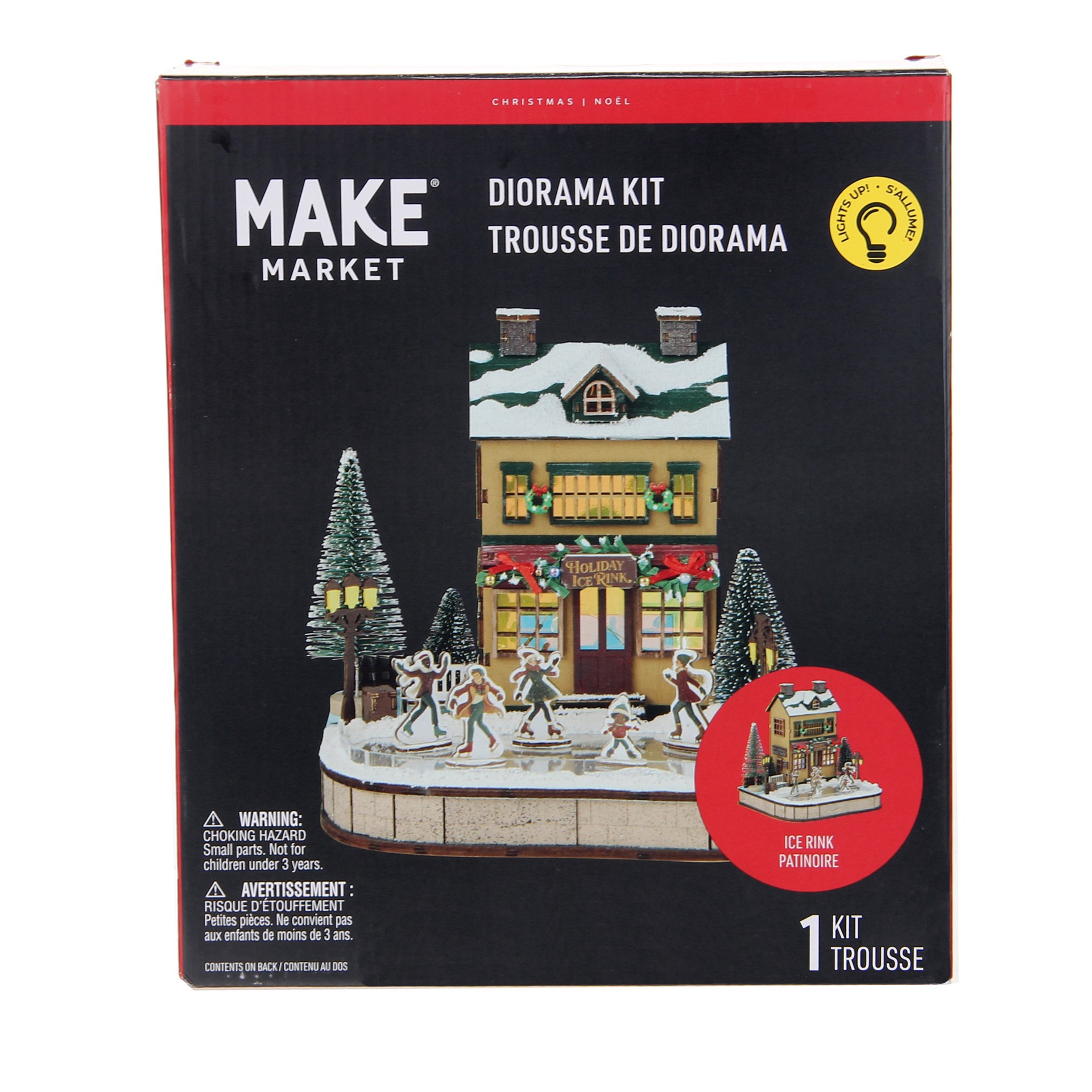 slide 3 of 9, Ice Rink Diorama Kit By Make Market, 7.6 in x 6.9 in x 8 in