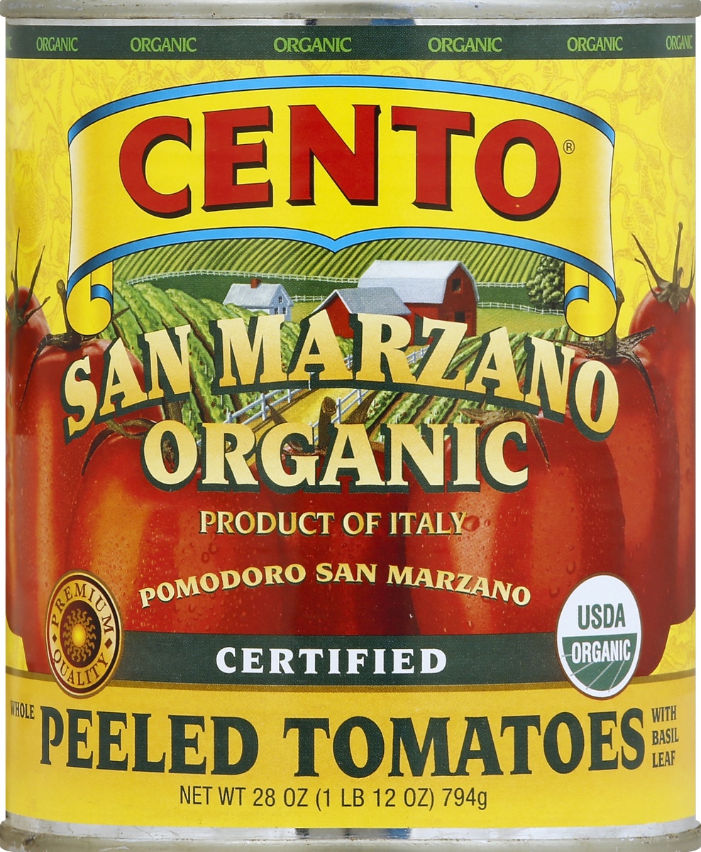 slide 2 of 2, Cento Organic San Marzano Peeled Tomatoes, 28 oz