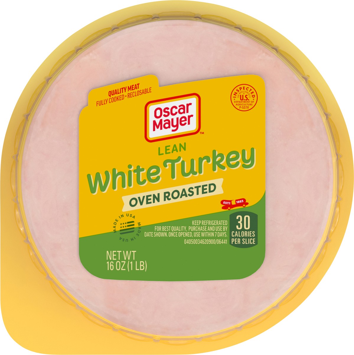 slide 7 of 9, Oscar Mayer Oven Roasted White Sliced Turkey Deli Lunch Meat, 16 oz Package, 16 oz