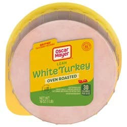 Oscar Mayer Oven Roasted White Sliced Turkey Deli Lunch Meat, 16 oz Package