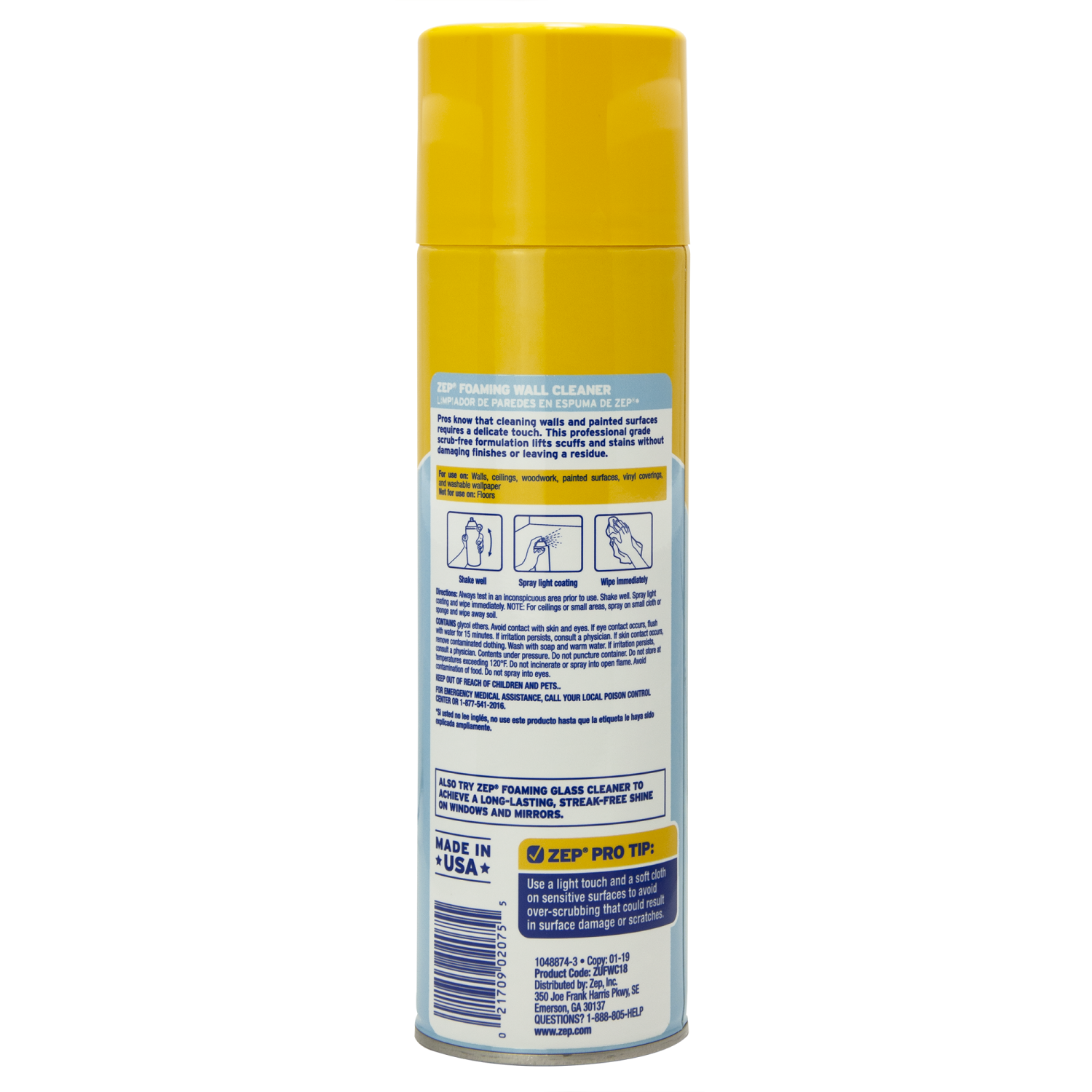 slide 3 of 4, Zep Foaming Wall Cleaner 18-fl oz Ammonia Foam All-Purpose Cleaner, 1 ct