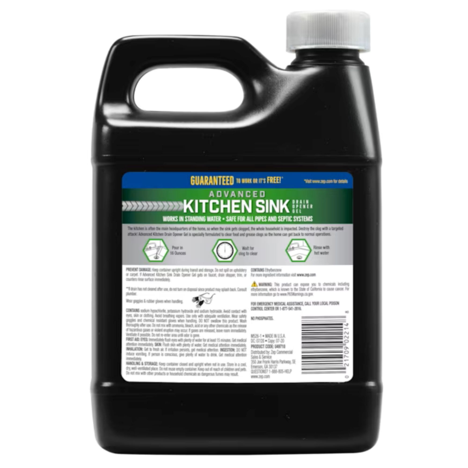 slide 2 of 7, ZEP Advanced Kitchen Sink Drain Opener, 1 ct