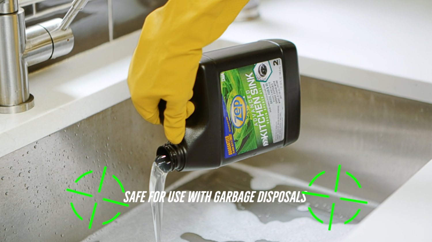 slide 4 of 7, ZEP Advanced Kitchen Sink Drain Opener, 1 ct