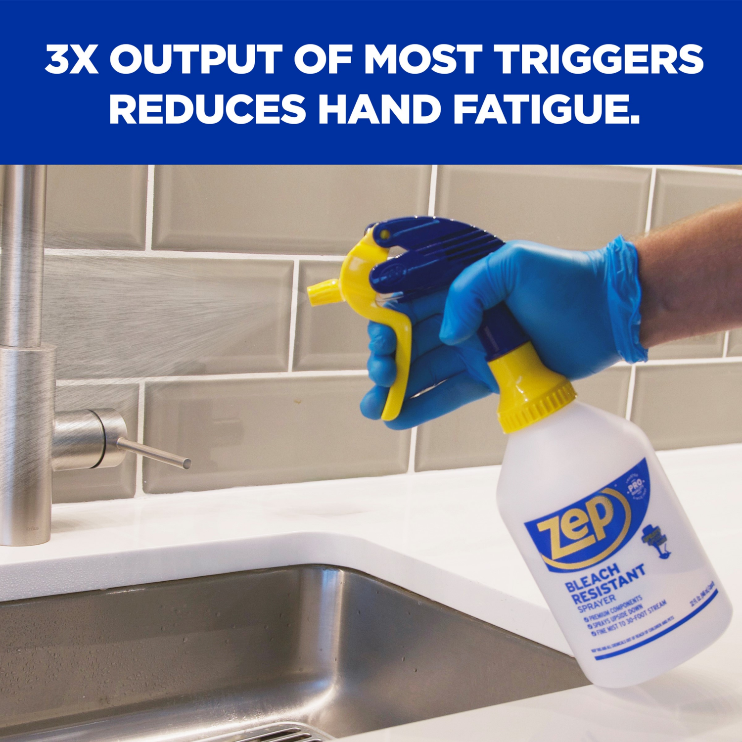 slide 8 of 8, Zep Bleach Resistant Sprayer, 1 ct