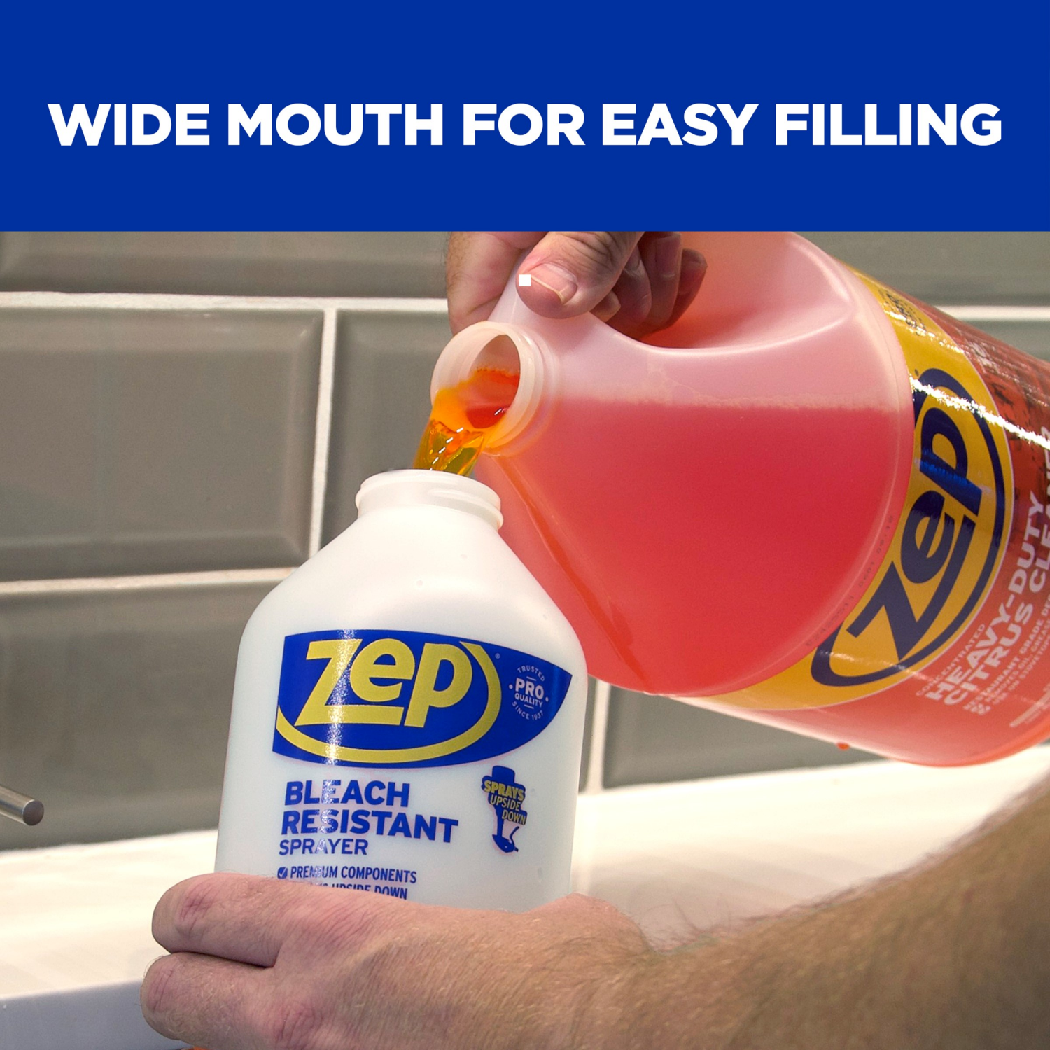 slide 4 of 8, Zep Bleach Resistant Sprayer, 1 ct