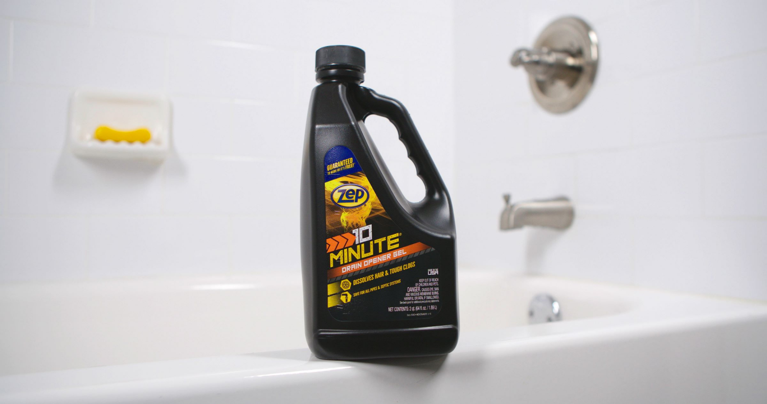 slide 5 of 5, Zep Commercial 10 Minute Hair Clog Remover, 64 oz