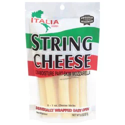 Shullsburg Creamery Low-Moisture Part-Skim Mozzarella String Cheese 8 - 1 oz Sticks