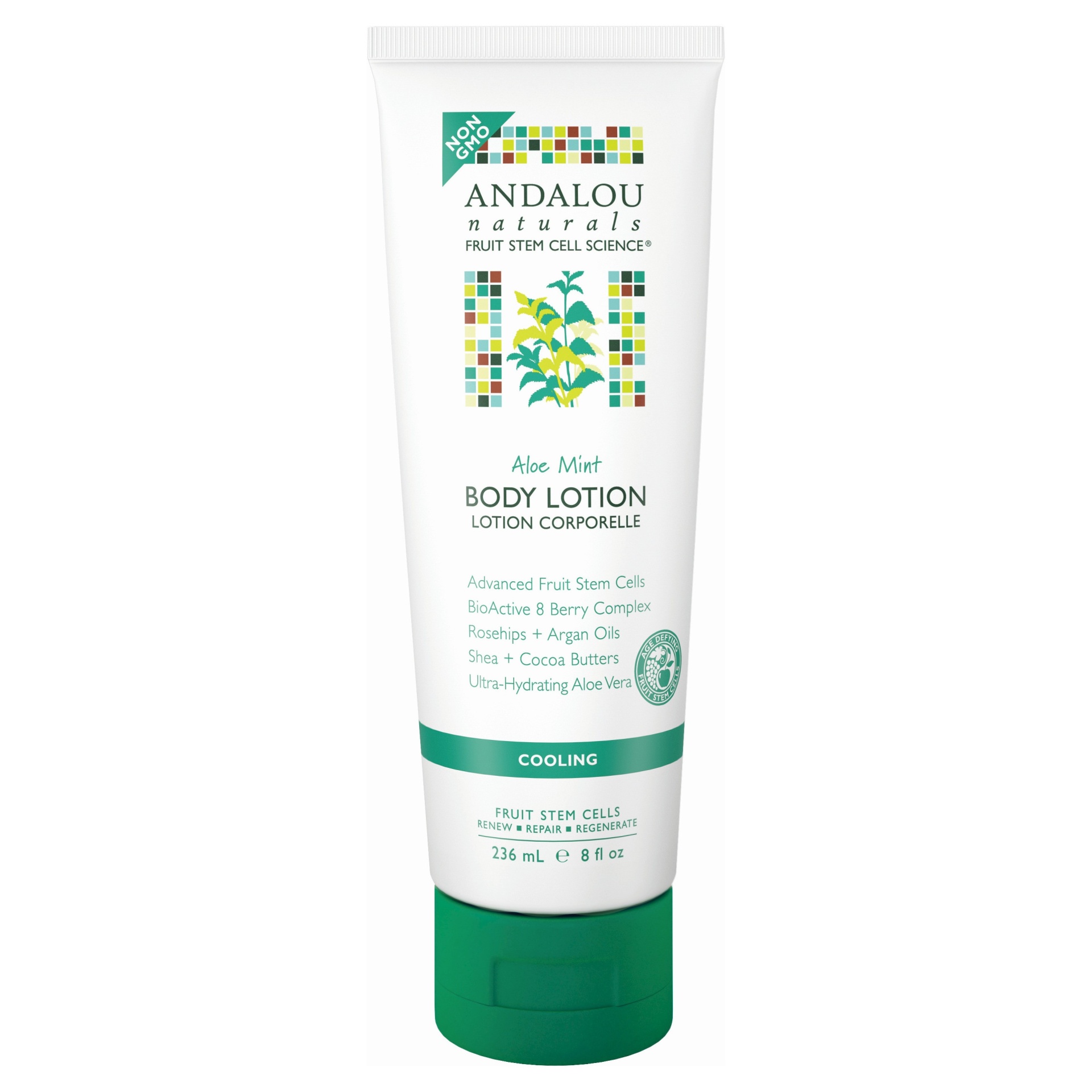 slide 1 of 1, Andalou Naturals Cooling Body Lotion - Aloe Mint, 8 oz