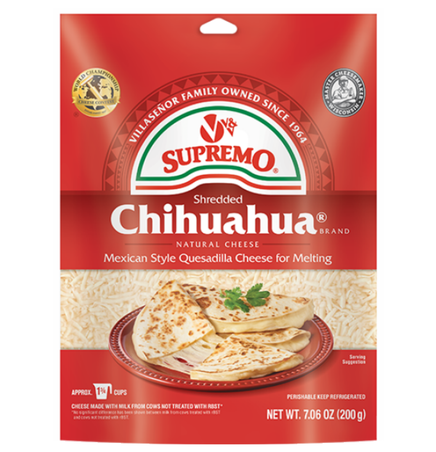 slide 1 of 2, VV Supremo Chihuahua Shredded Cheese 7.06 oz, 7 oz