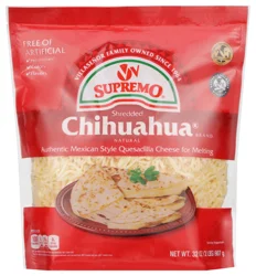 VV Supremo Chihuahua Shredded Natural Cheese 1 32 oz