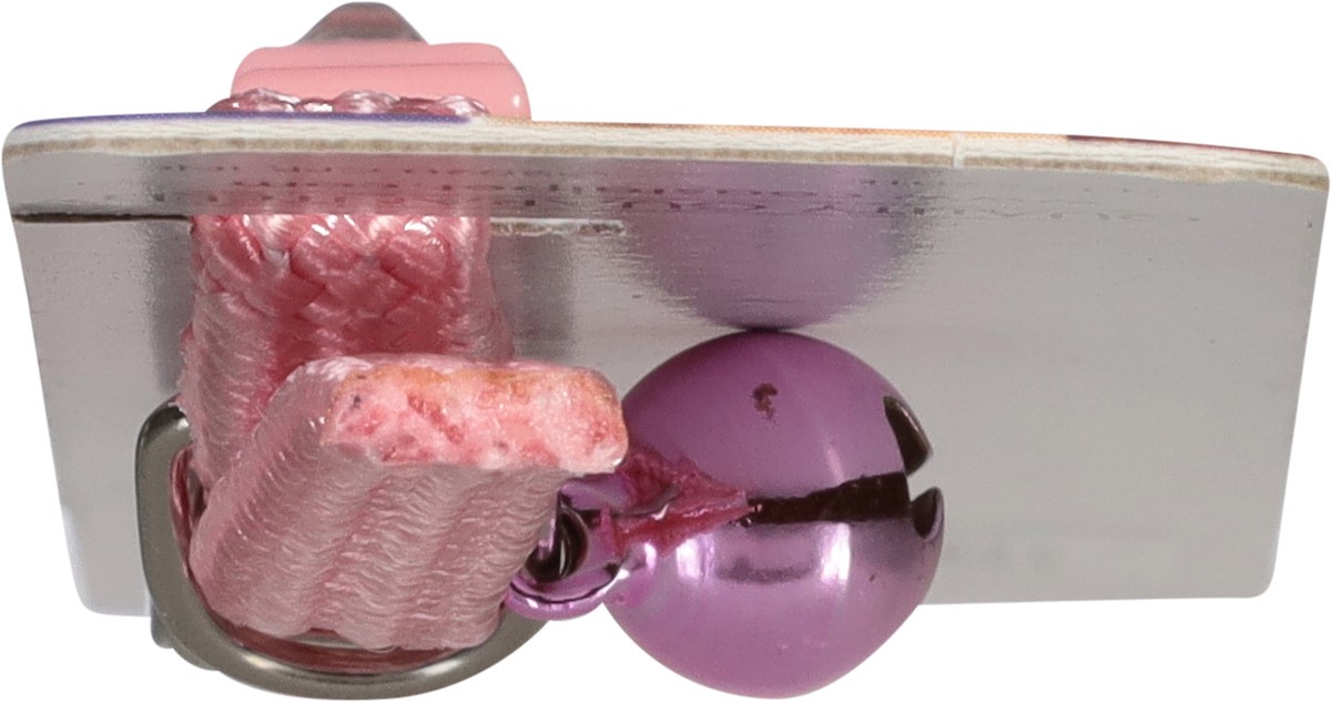 slide 12 of 12, Li'l Pals Elasticized Safety Kitten Collar with Jeweled Bow, Pink, 5/16" x 8", 1 ct