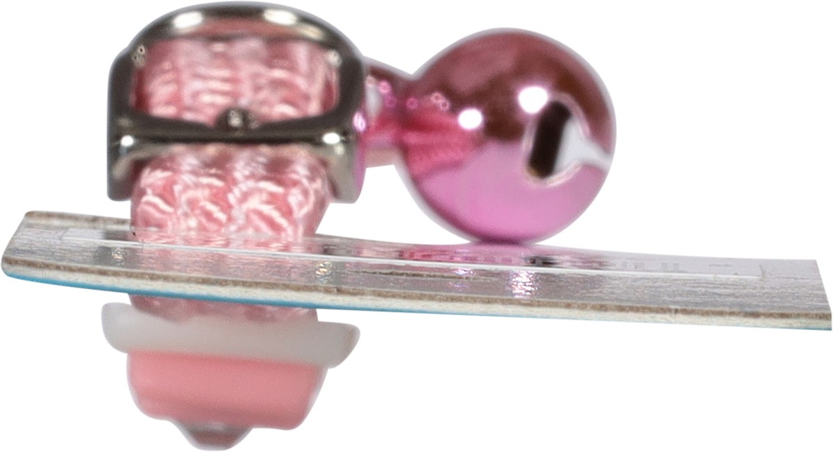 slide 7 of 12, Li'l Pals Elasticized Safety Kitten Collar with Jeweled Bow, Pink, 5/16" x 8", 1 ct