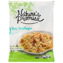 Nature's Promise Wild Caught Bay Scallops 60-80 ct per lb Frozen