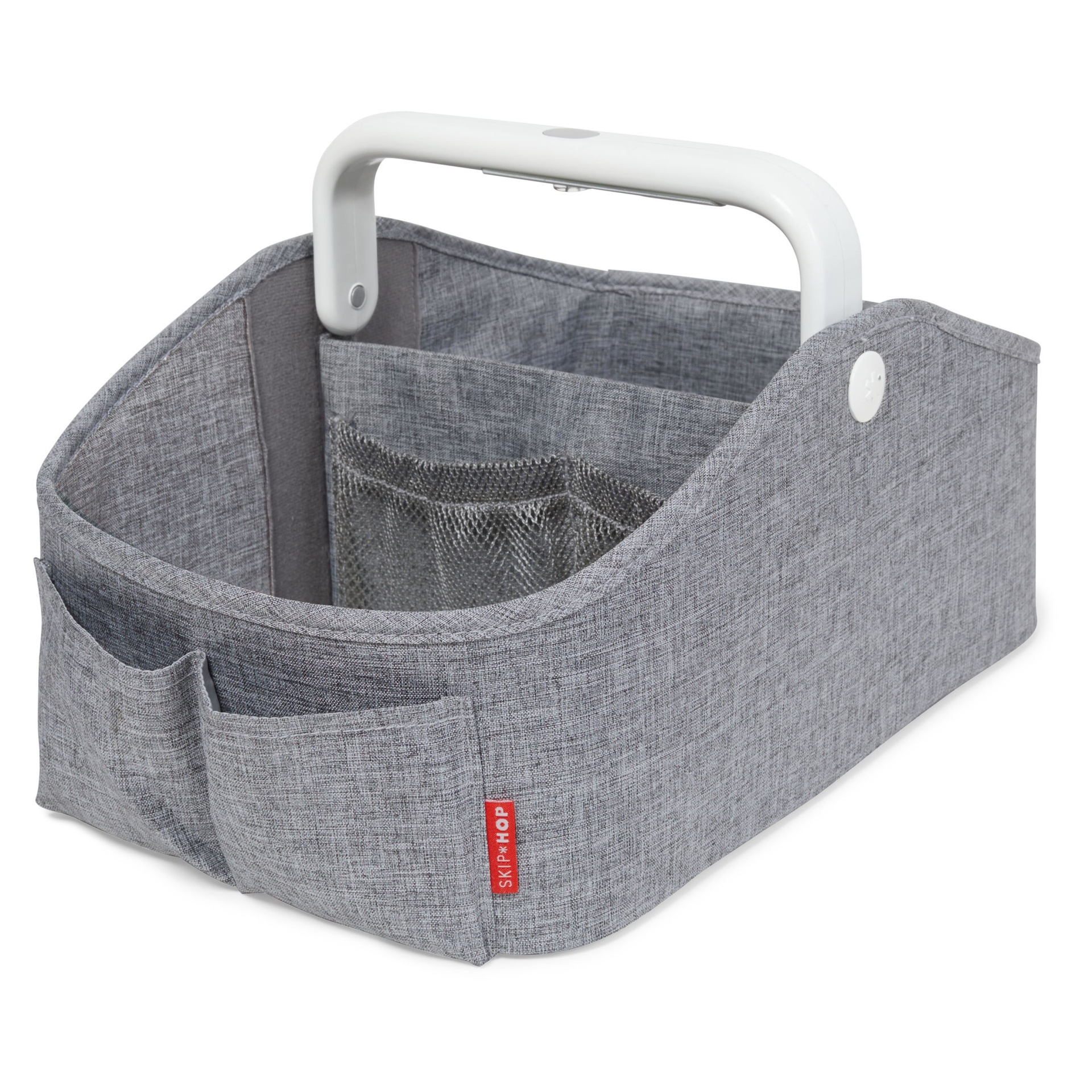 slide 1 of 1, Skip Hop Light-Up Diaper Caddy - Heather Gray, 1 ct