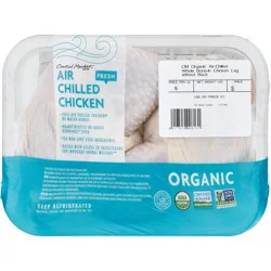 Central Market Organic Air-Chilled Whole Leg Chicken Bone-in