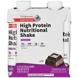 Walgreens High Protein Nutritional Shakes Chocolate
