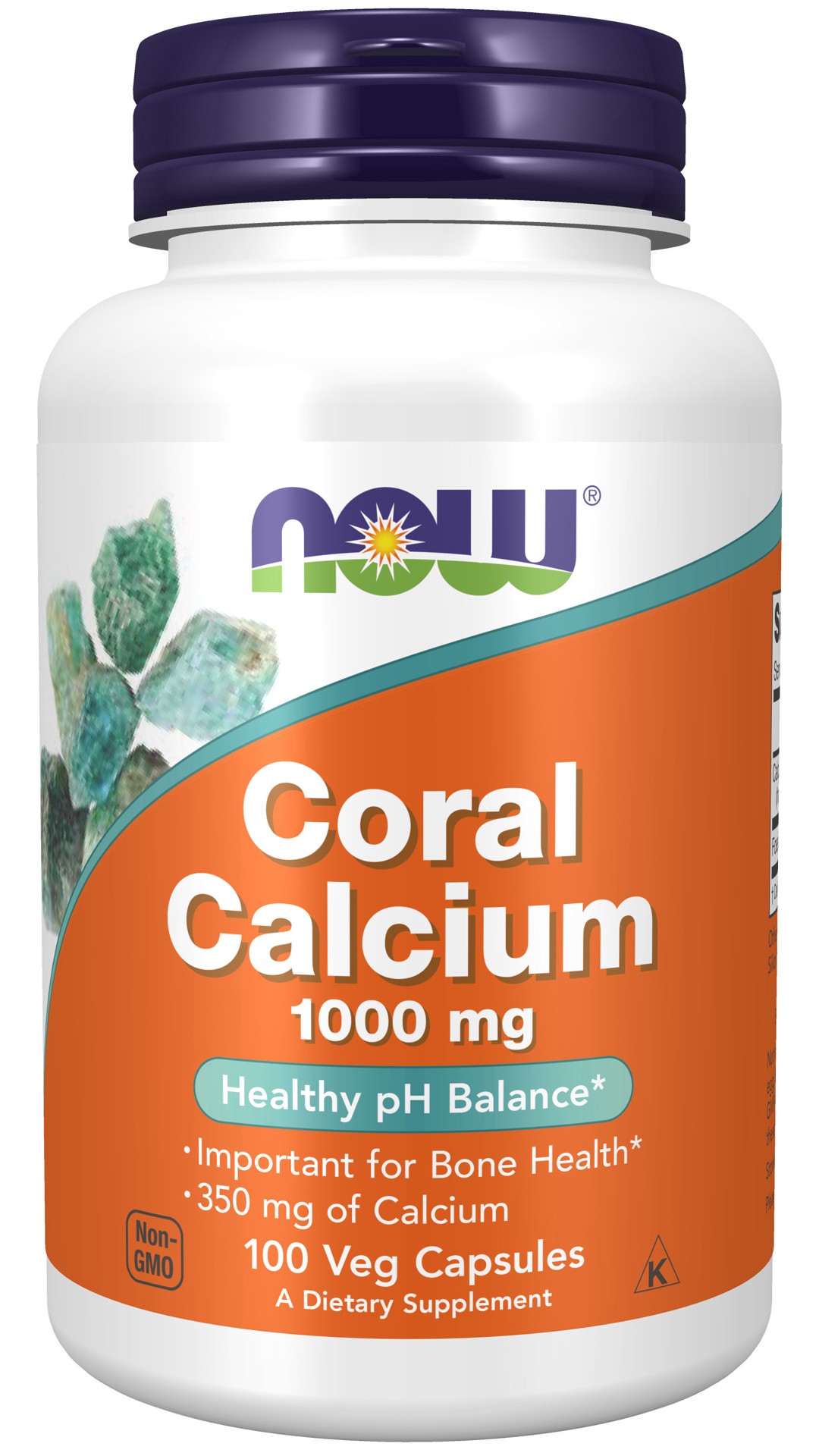 slide 1 of 10, NOW Coral Calcium 1000 mg - 100 Veg Capsules, 100 ct; 1000 mg