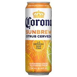 Corona Sunbrew Citrus Cerveza Mexican Import Beer, 24 oz. Can, 4.5% ABV