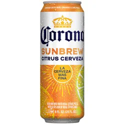 Corona Sunbrew Citrus Cerveza Mexican Import Beer, 24 oz. Can, 4.5% ABV