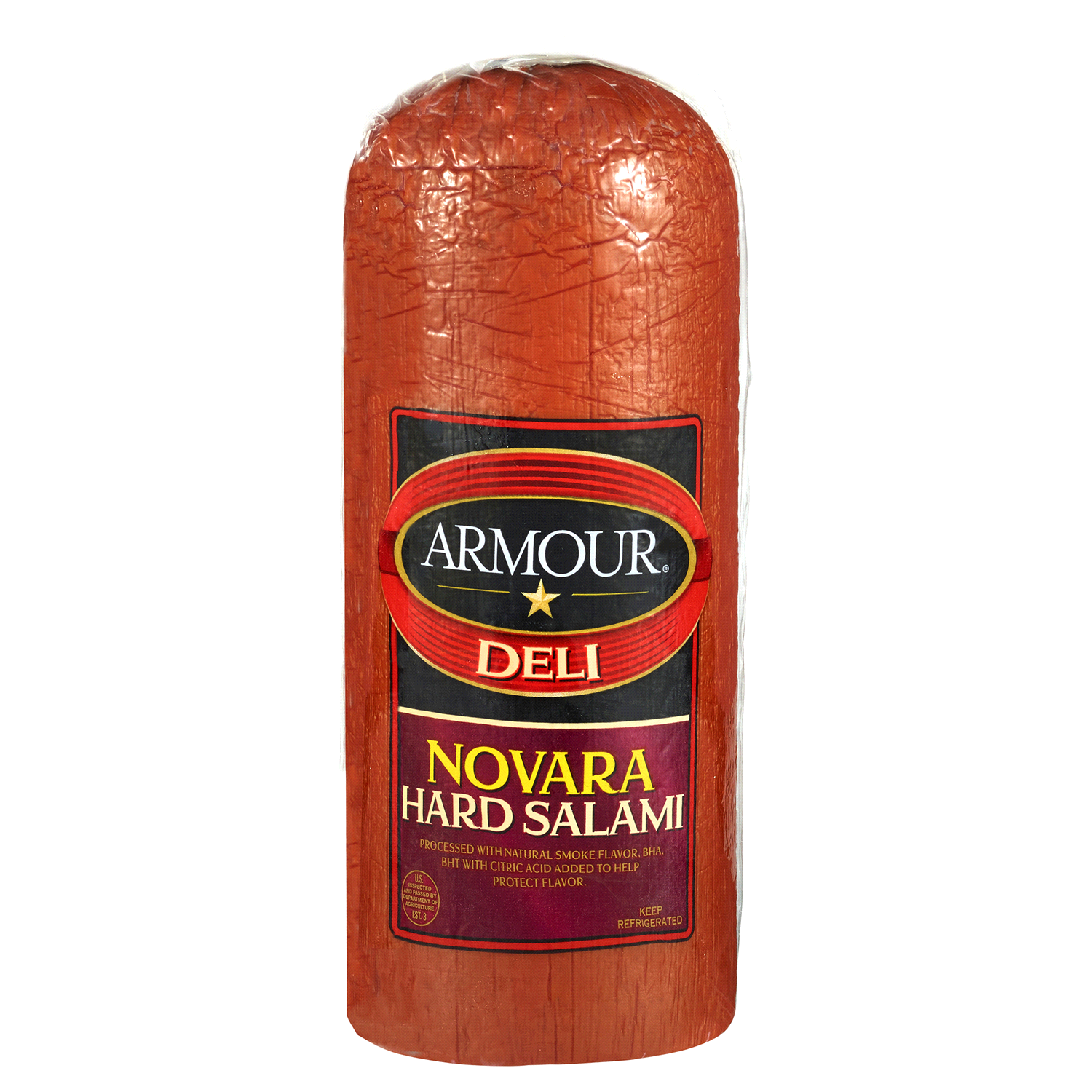 slide 1 of 2, Armour Novara Hard Salami, per lb
