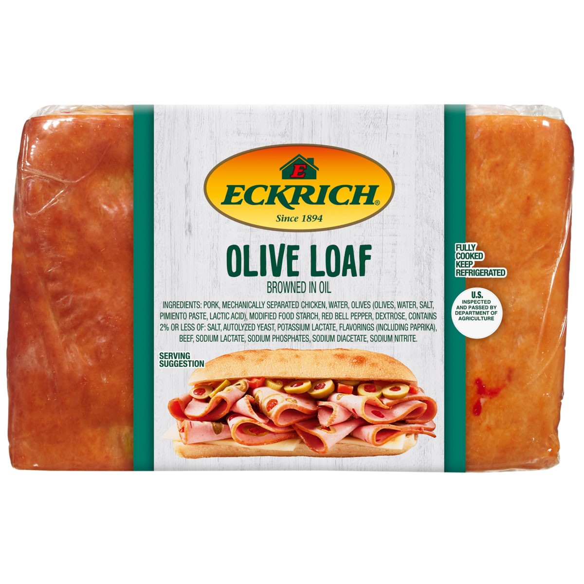 slide 1 of 1, Eckrich Deli Olive Loaf, per lb