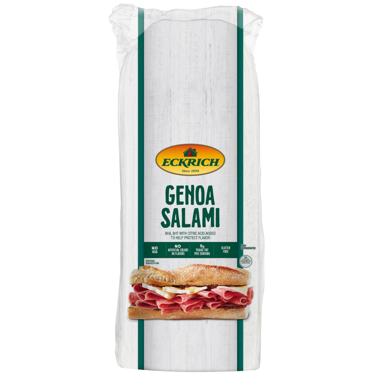 slide 1 of 5, Eckrich Genoa Salami, per lb