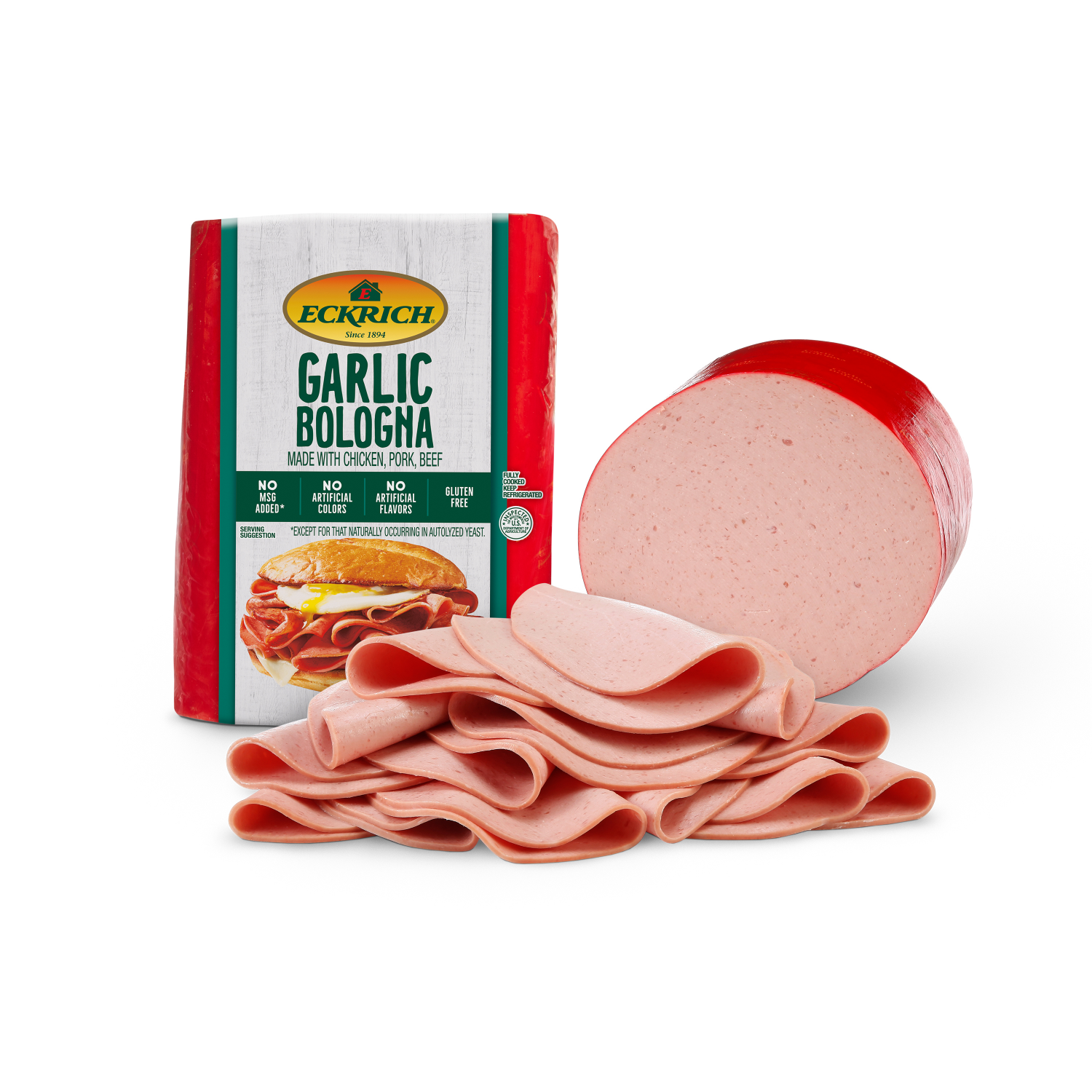 slide 2 of 2, Eckrich Garlic Bologna, per lb