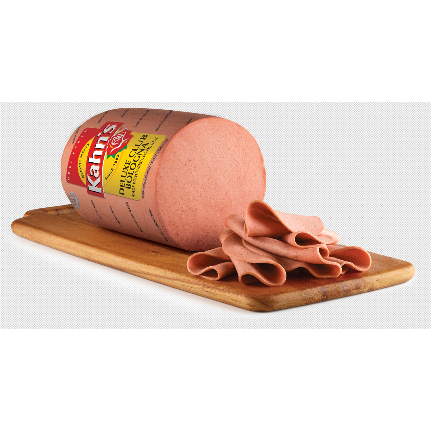 slide 1 of 1, KAHNS Kahn's Deluxe Bologna, per lb