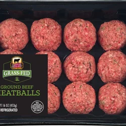 Grass Fed Homestyle Beef Meatballs, 12 ct, 1 lb