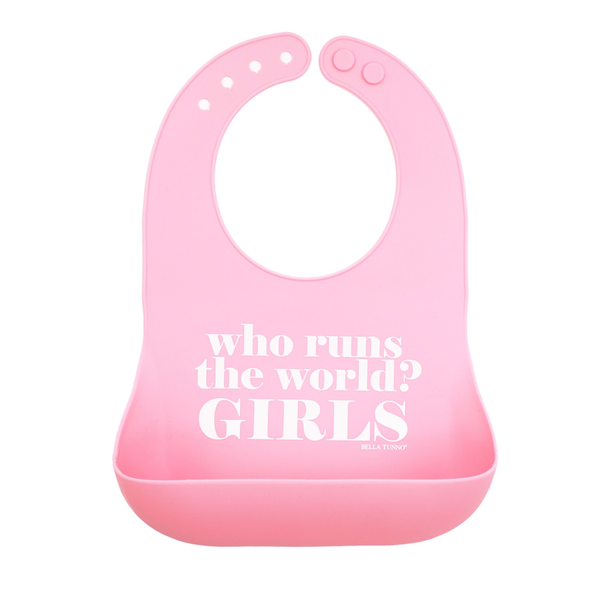 slide 1 of 1, Bella Tunno Who Runs The World Wonder Bib, 1 ct