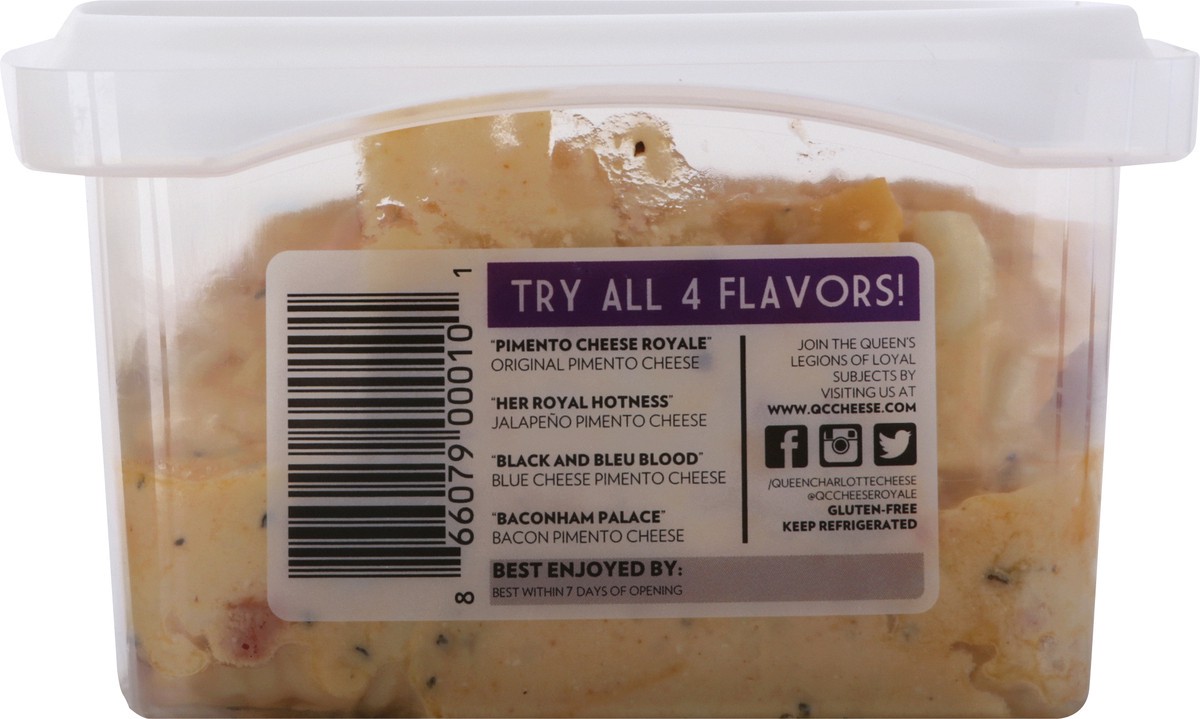 slide 5 of 13, Queen Charlottes Queen Charlotte's Pimento Cheese Royale Original Pimento Cheese, 10 oz