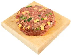 Central Market Poblano Cheddar Seasoned Ground Beef Burger