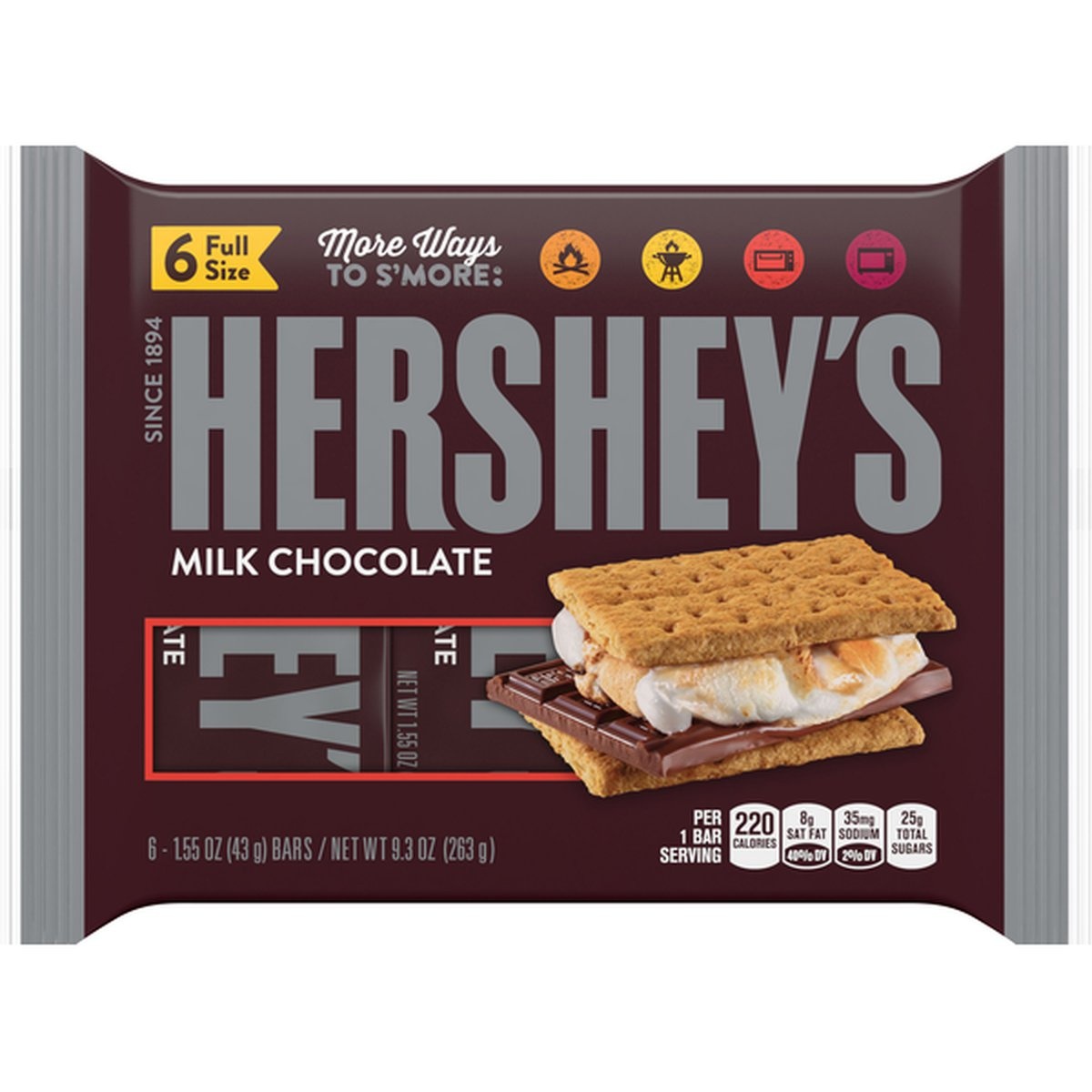 slide 1 of 1, Hershey Milk Chocolate Bar, Full Size, 36 ct
