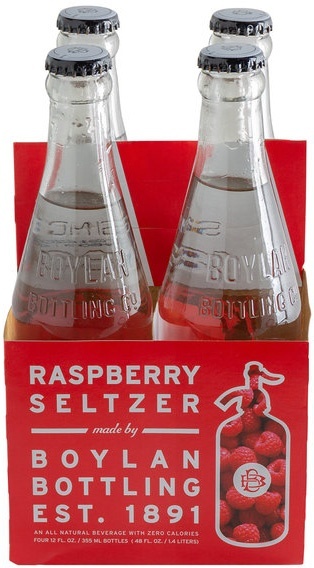 slide 1 of 1, Boylans Raspberry Seltzer Water, 4 ct; 12 fl oz
