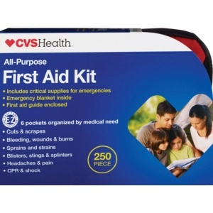 slide 1 of 1, CVS Health All-Purpose First Aid Kit, 250 ct