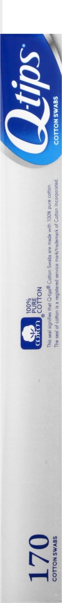slide 4 of 9, Q-Tips Cotton Swabs, Original, For Home, First Aid and Beauty, 100% Cotton, 170 Count, 170 ct
