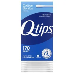 Q-Tips Cotton Swabs, Original, For Home, First Aid and Beauty, 100% Cotton, 170 Count